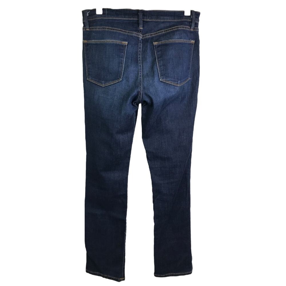 Frame Jeans Womens 28 Blue Le High Straight Denim High Rise Dark Wash Indigo - Picture 4 of 12